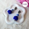 TELIA || Boucles d’oreilles crochetées boules de 17 mm en perles “miyuki” et en acier inoxydable