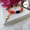 SNAKY || Bracelet Crocheté en Spirales avec Perles "Miyuki" - Rouge