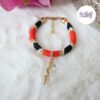 SNAKY || Bracelet Crocheté en Spirales avec Perles "Miyuki" - Rouge