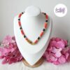 SNAKY || Collier Ras de Cou Crocheté en Spirales avec Perles "Miyuki" - Rouge