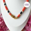SNAKY || Collier Ras de Cou Crocheté en Spirales avec Perles "Miyuki" - Rouge