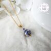 TENSHA || Collier Fait main en Acier Inoxydable, Perles Tensha & Cristal