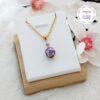 TENSHA || Collier Fait main en Acier Inoxydable, Perles Tensha & Cristal