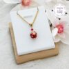 TENSHA || Collier Fait main en Acier Inoxydable, Perles Tensha & Cristal