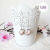 CHIC & ELEGANCE || Boucles d’oreilles Crochetées Boules de 17 mm en Perles “Miyuki” et en Acier Inoxydable