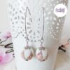 CHIC & ELEGANCE || Boucles d’oreilles Crochetées Boules de 17 mm en Perles “Miyuki” et en Acier Inoxydable