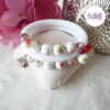 TELIA || Bracelet Mémoire Sans Fermoir Crocheté Fait Main en Perles "Miyuki" & Perles Céramique