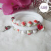 TELIA || Bracelet Mémoire Sans Fermoir Crocheté Fait Main en Perles "Miyuki" & Perles Céramique