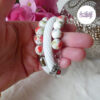 TELIA || Bracelet Mémoire Sans Fermoir Crocheté Fait Main en Perles "Miyuki" & Perles Céramique