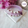 TELIA || Bracelet Mémoire Sans Fermoir Crocheté Fait Main en Perles "Miyuki" & Perles Céramique
