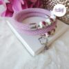 TELIA || Bracelet Mémoire Sans Fermoir Crocheté Fait Main en Perles "Miyuki" & Perles Céramique