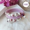 TELIA || Bracelet Mémoire Sans Fermoir Crocheté Fait Main en Perles "Miyuki" & Perles Céramique