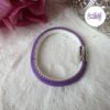 TWO FACES || Bracelet Fin Crocheté Acier Inoxydable en Spirales avec Perles "Miyuki" avec Fermoir Aimanté