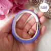 TWO FACES || Bracelet Fin Crocheté Acier Inoxydable en Spirales avec Perles "Miyuki" avec Fermoir Aimanté