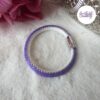 TWO FACES || Bracelet Fin Crocheté Acier Inoxydable en Spirales avec Perles "Miyuki" avec Fermoir Aimanté