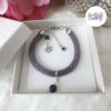 BUTTERFLY || Bracelet Crocheté Fait Main En Acier Inoxydable Et Perles “Miyuki” & Amethyste