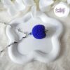CALIA || Pendentif Fait Main Crocheté Boule De 20 Mm En Perles “Miyuki” - Bleu