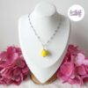 CALIA || Pendentif Fait Main Crocheté Boule De 20 Mm En Perles “Miyuki” - Jaune