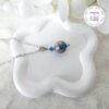 TENSHA || Collier Fait main en Acier Inoxydable, Perles Tensha & Cristal