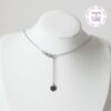 TENSHA || Collier Fait main en Acier Inoxydable, Perles Tensha & Cristal