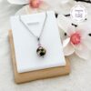 TENSHA || Collier Fait main en Acier Inoxydable, Perles Tensha & Cristal