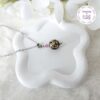 TENSHA || Collier Fait main en Acier Inoxydable, Perles Tensha & Cristal