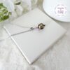 TENSHA || Collier Fait main en Acier Inoxydable, Perles Tensha & Cristal