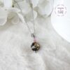 TENSHA || Collier Fait main en Acier Inoxydable, Perles Tensha & Cristal