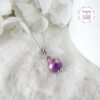 TENSHA || Collier Fait main en Acier Inoxydable, Perles Tensha & Cristal