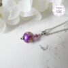TENSHA || Collier Fait main en Acier Inoxydable, Perles Tensha & Cristal