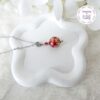 TENSHA || Collier Fait main en Acier Inoxydable, Perles Tensha & Cristal