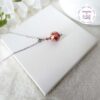 TENSHA || Collier Fait main en Acier Inoxydable, Perles Tensha & Cristal