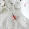 TENSHA || Collier Fait main en Acier Inoxydable, Perles Tensha & Cristal