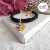 ESTRELLA || Bracelet Crocheté en Spirales avec Perles "Miyuki" - Noir & Doré
