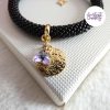 ESTRELLA || Bracelet Crocheté en Spirales avec Perles "Miyuki" - Noir & Doré