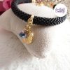 ESTRELLA || Bracelet Crocheté en Spirales avec Perles "Miyuki" - Noir & Doré
