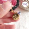 ESTRELLA || Bracelet Crocheté en Spirales avec Perles "Miyuki" - Noir & Doré