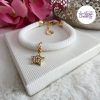 Bracelet Fin Crocheté Acier Inoxydable en Spirales avec Perles "Miyuki" - Blanc Nacré
