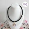 ESTRELLA || Collier Crocheté en Spirales avec Perles "Miyuki" - Noir & Doré