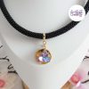 ESTRELLA || Collier Crocheté en Spirales avec Perles "Miyuki" - Noir & Doré