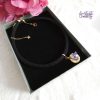 ESTRELLA || Collier Crocheté en Spirales avec Perles "Miyuki" - Noir & Doré