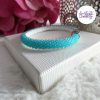 TWO FACES || Bracelet Fin Crocheté Acier Inoxydable en Spirales avec Perles "Miyuki" avec Fermoir Aimanté