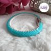 TWO FACES || Bracelet Fin Crocheté Acier Inoxydable en Spirales avec Perles "Miyuki" avec Fermoir Aimanté
