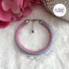 TWO FACES || Bracelet Fin Crocheté Acier Inoxydable en Spirales avec Perles "Miyuki"