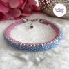 TWO FACES || Bracelet Fin Crocheté Acier Inoxydable en Spirales avec Perles "Miyuki"