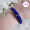 CELESTYA || Bracelet Crocheté Acier Inoxydable en Spirales avec Perles "Miyuki" avec Fermoir Aimanté