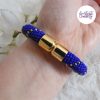 CELESTYA || Bracelet Crocheté Acier Inoxydable en Spirales avec Perles "Miyuki" avec Fermoir Aimanté