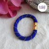 CELESTYA || Bracelet Crocheté Acier Inoxydable en Spirales avec Perles "Miyuki" avec Fermoir Aimanté