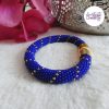 CELESTYA || Bracelet Crocheté Acier Inoxydable en Spirales avec Perles "Miyuki" avec Fermoir Aimanté
