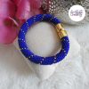 CELESTYA || Bracelet Crocheté Acier Inoxydable en Spirales avec Perles "Miyuki" avec Fermoir Aimanté